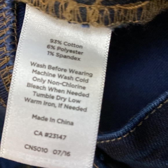 NWT Talbots flawless five pocket jeans woman’s size 0 p straight leg blue jeans - Picture 10 of 11